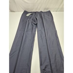 VTG Rossetti Dress Pants Mens 48x36 Blue Wool Flat Front Classic Fit Lined NWT